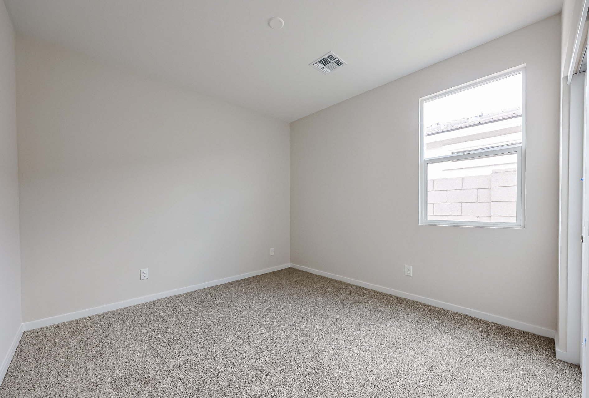 A room with a window.