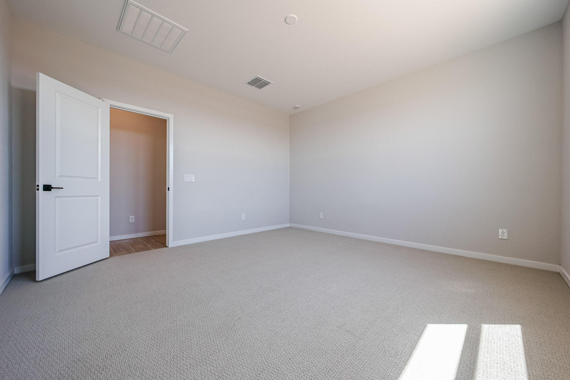 A room with white walls.
