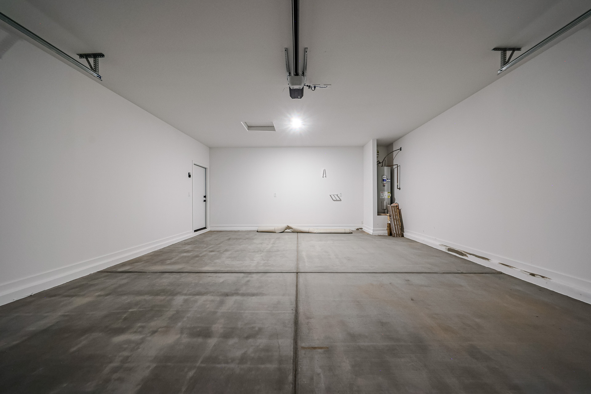 A room with white walls.
