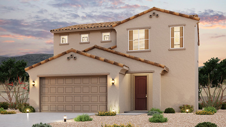 A house with a garage.