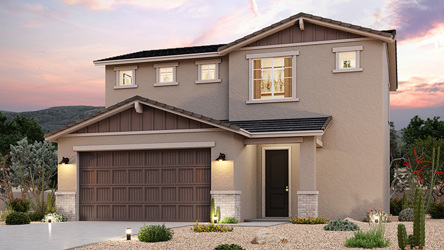 A house with a garage.