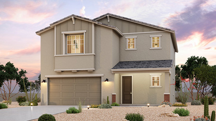 A house with a garage.