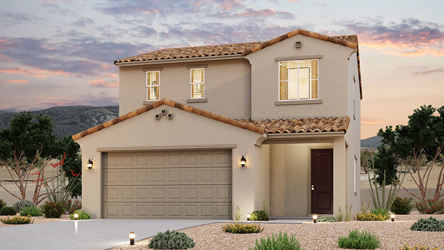 A house with a garage.