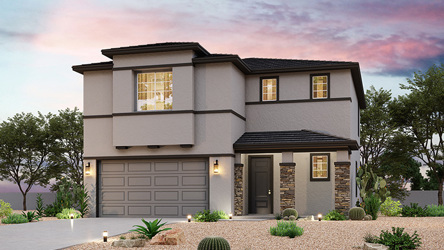 A house with a driveway.