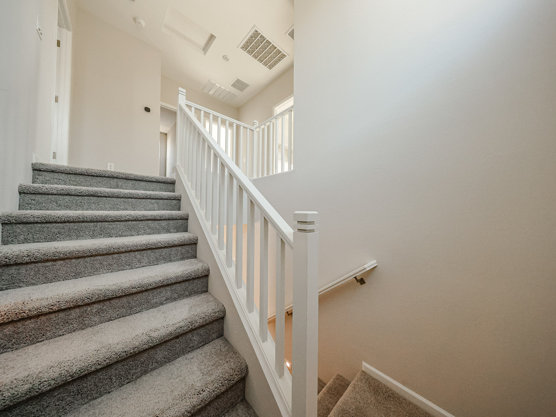 A staircase in a house.