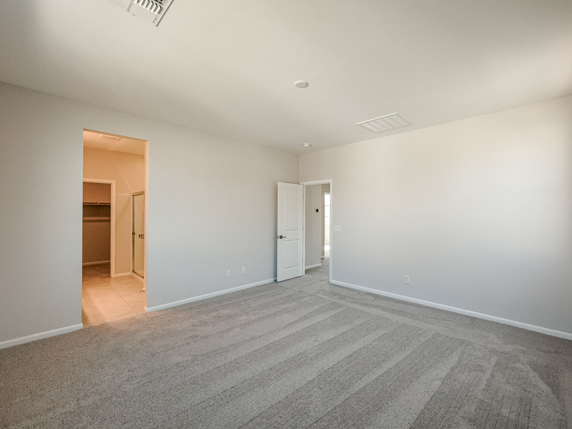 A room with white walls.