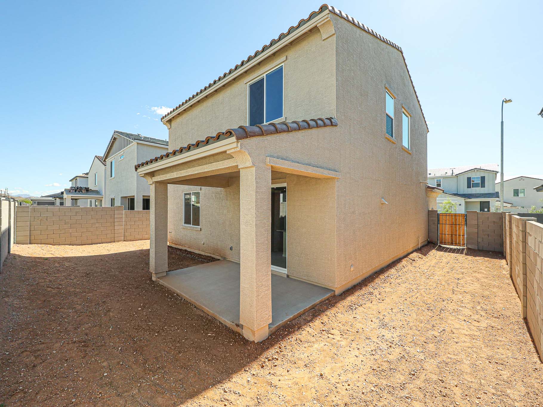 A house under construction.