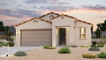 A house with a garage.