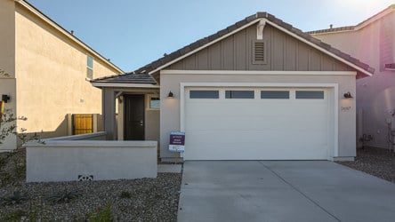 A garage with a garage.