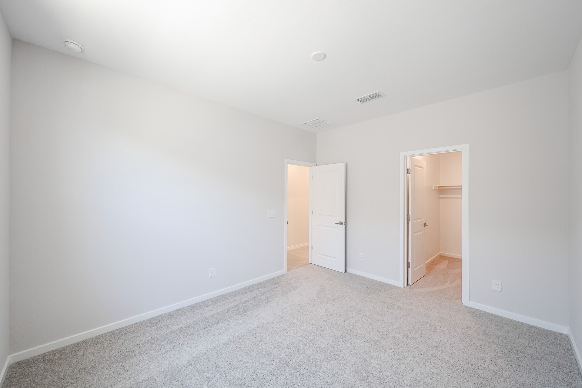 A room with white walls.