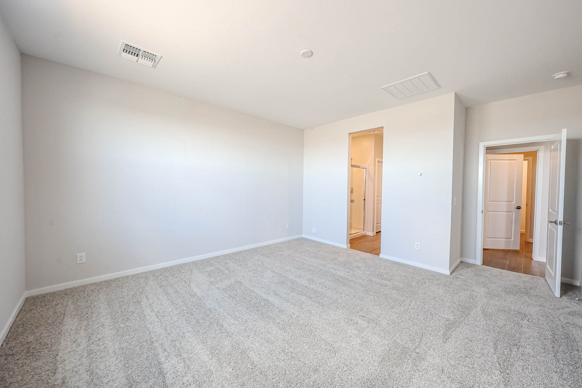 A room with white walls.