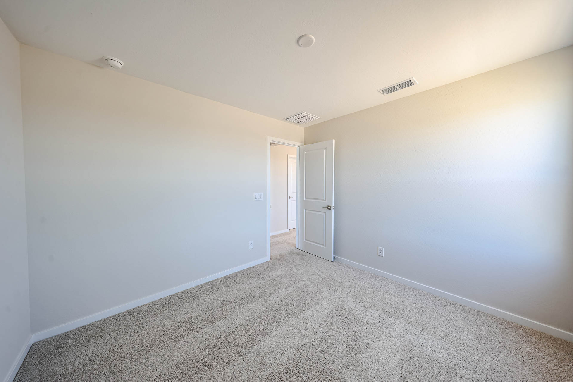 A room with white walls.