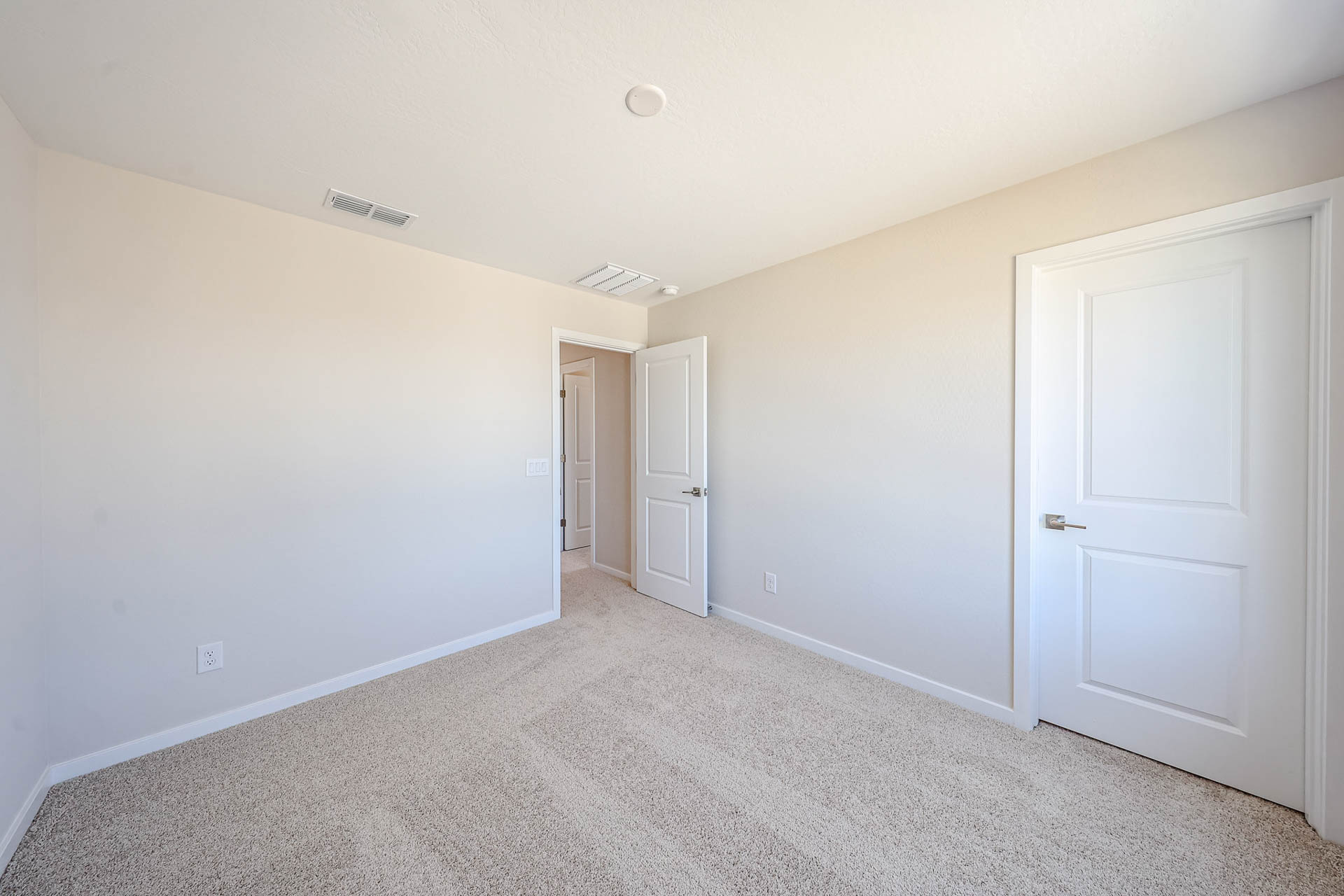 A room with white doors.