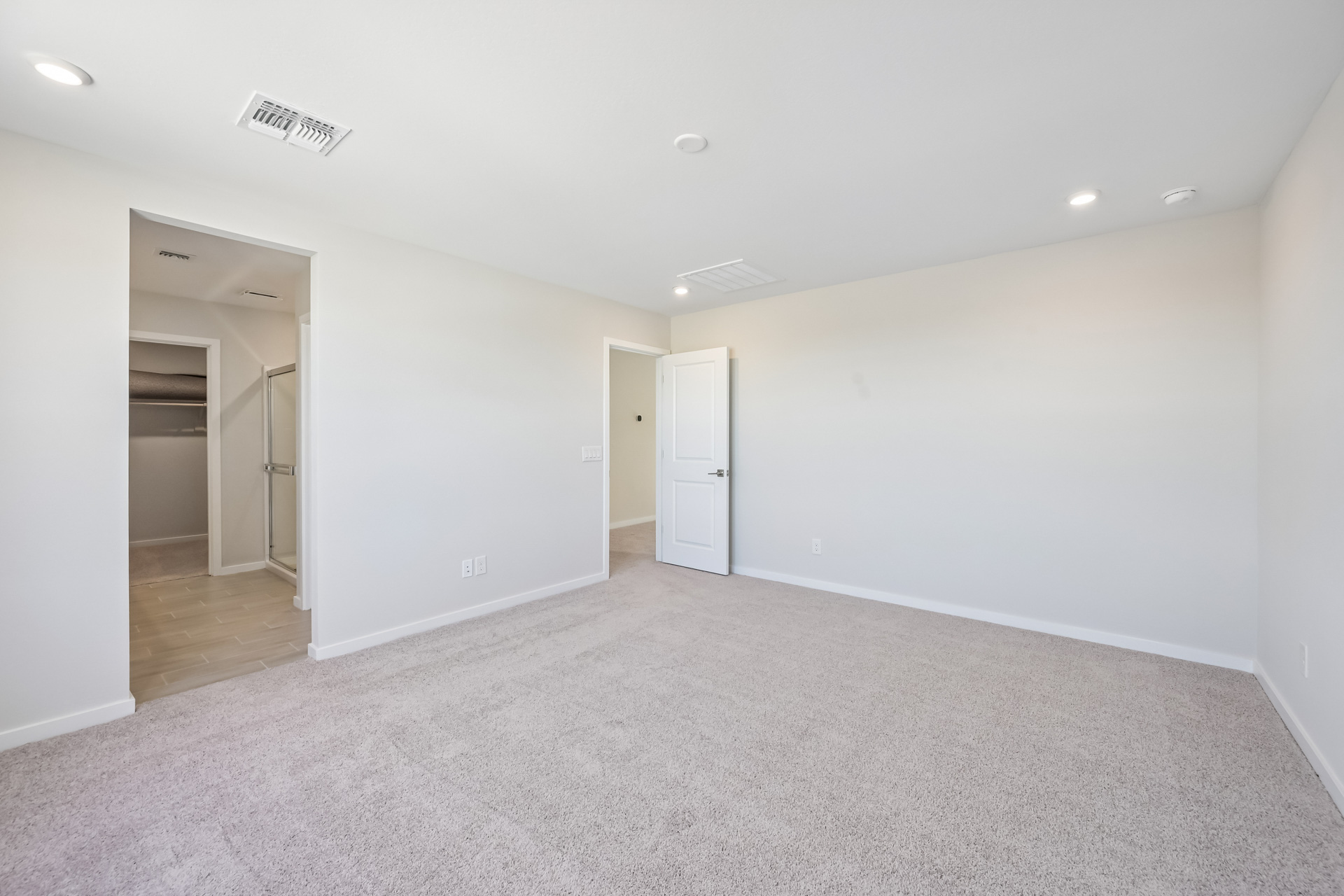 A room with white walls.