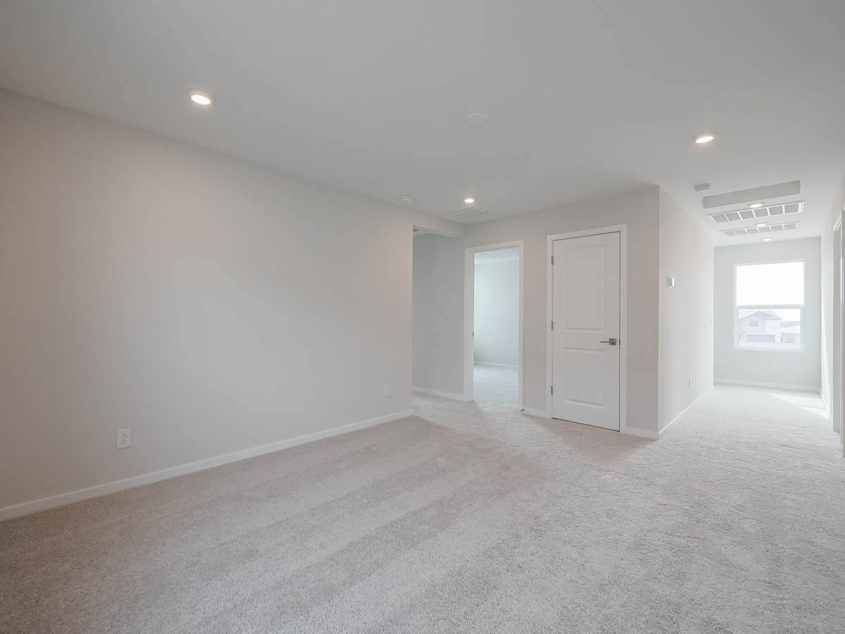 A room with white doors.