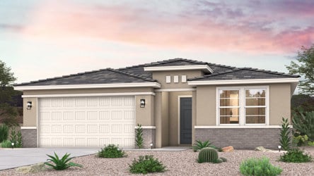 2-Story home exterior elevation rendering in Buckeye, AZ new home for sale. 