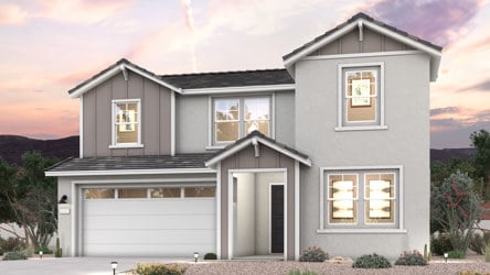 A house with a garage.