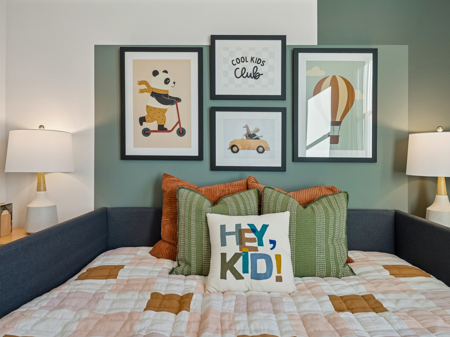 A bed with a pillow and pillows.