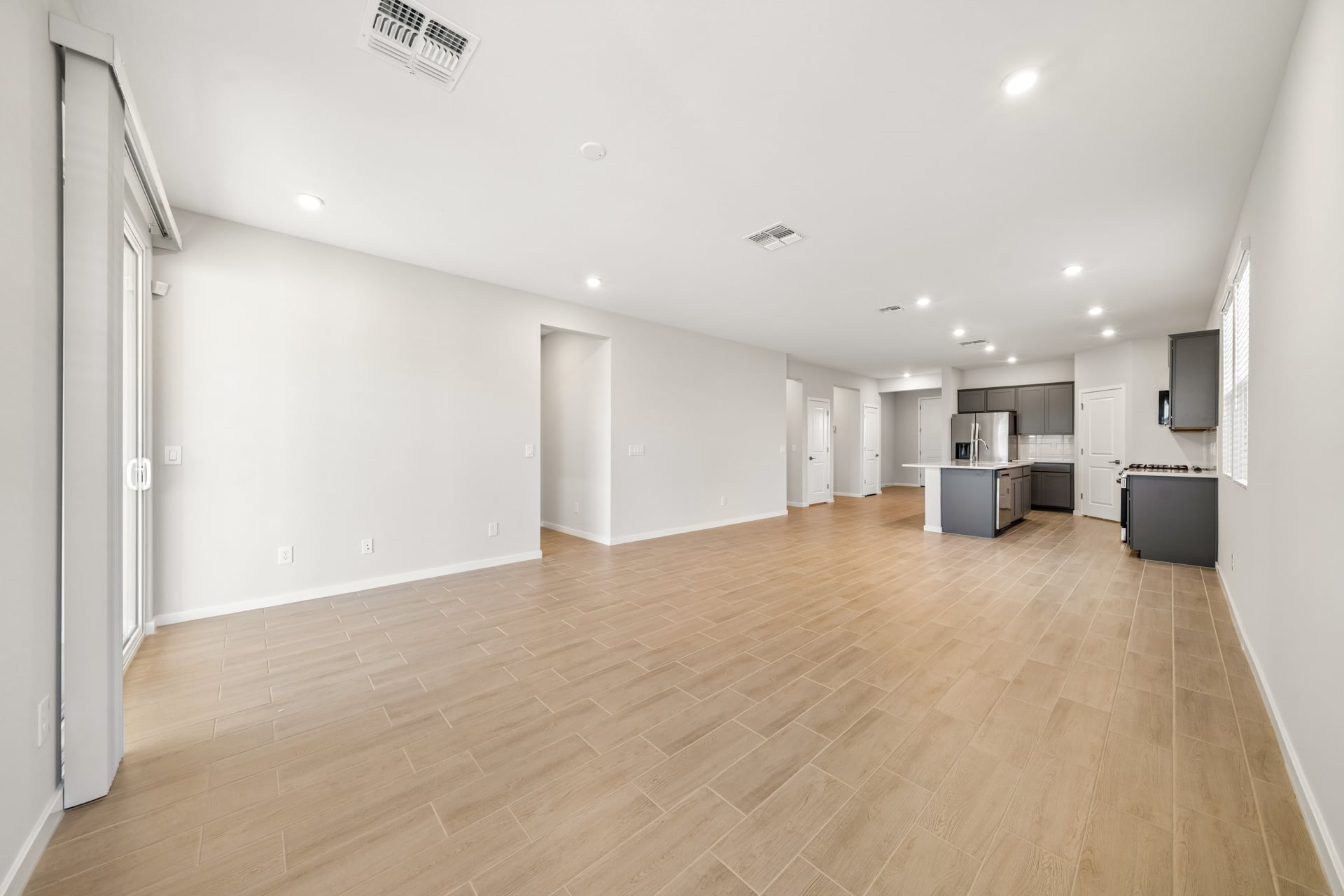 A large empty room.