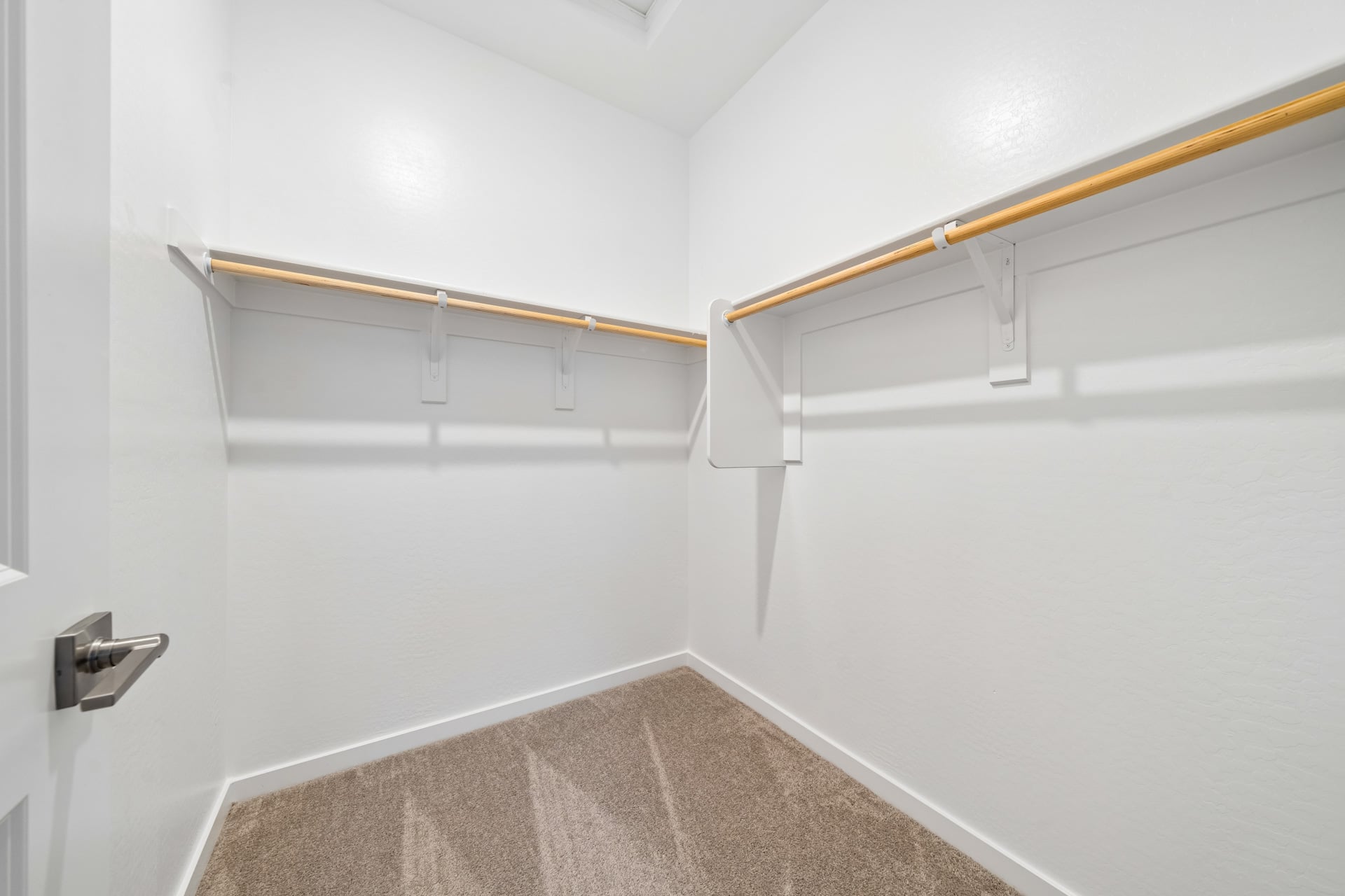 A shower with a bar.