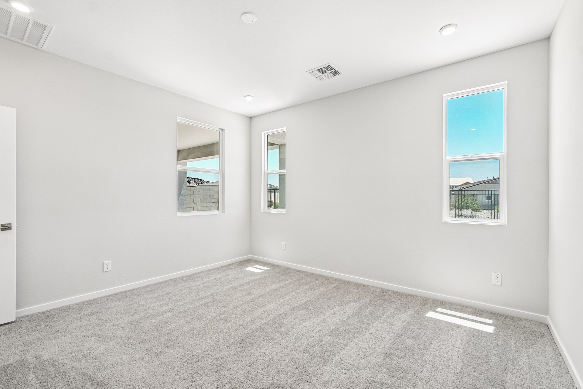 A room with white walls.
