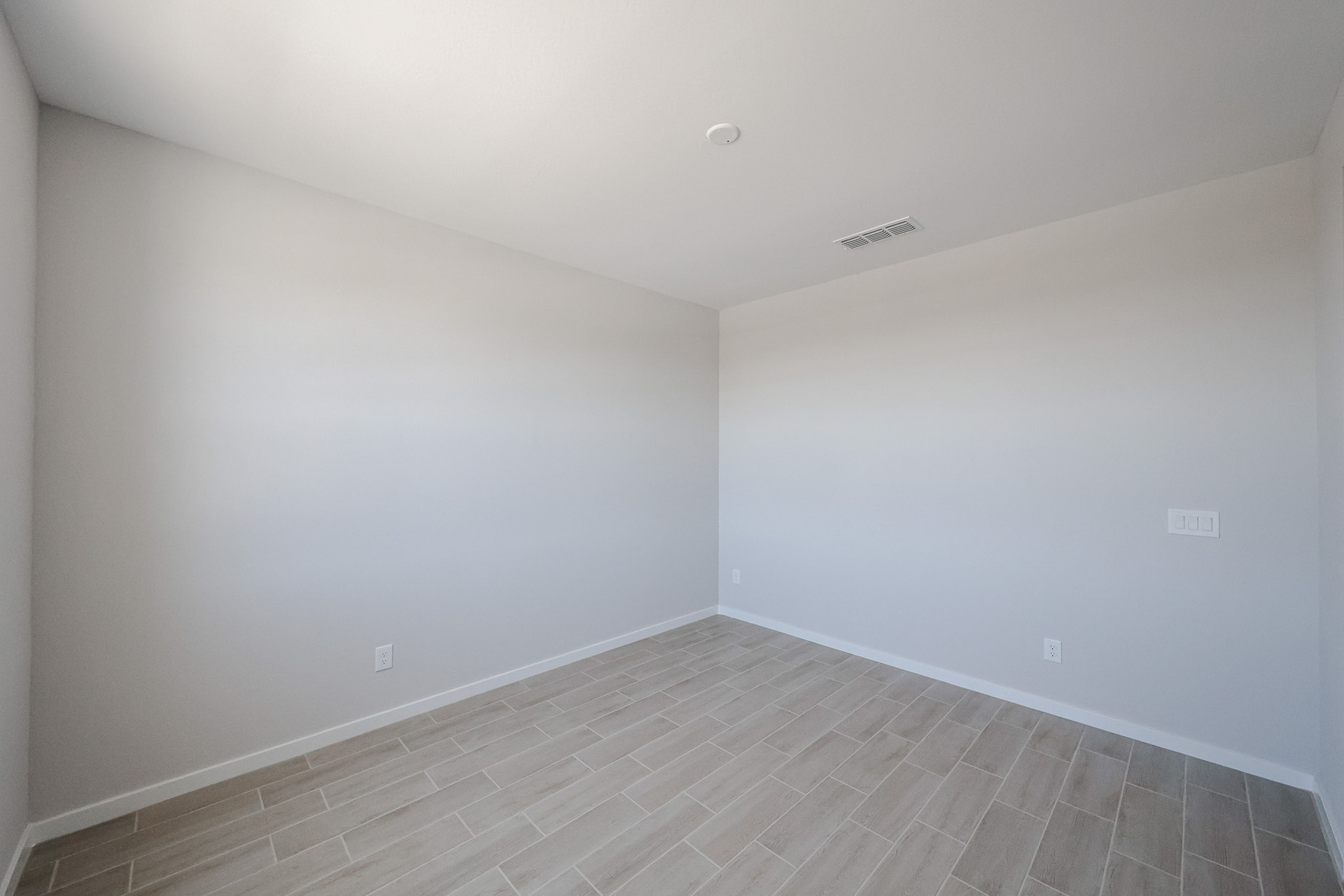 A room with white walls.