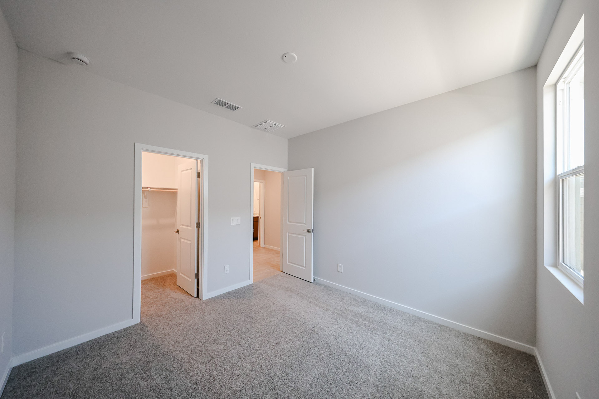 A room with white walls.