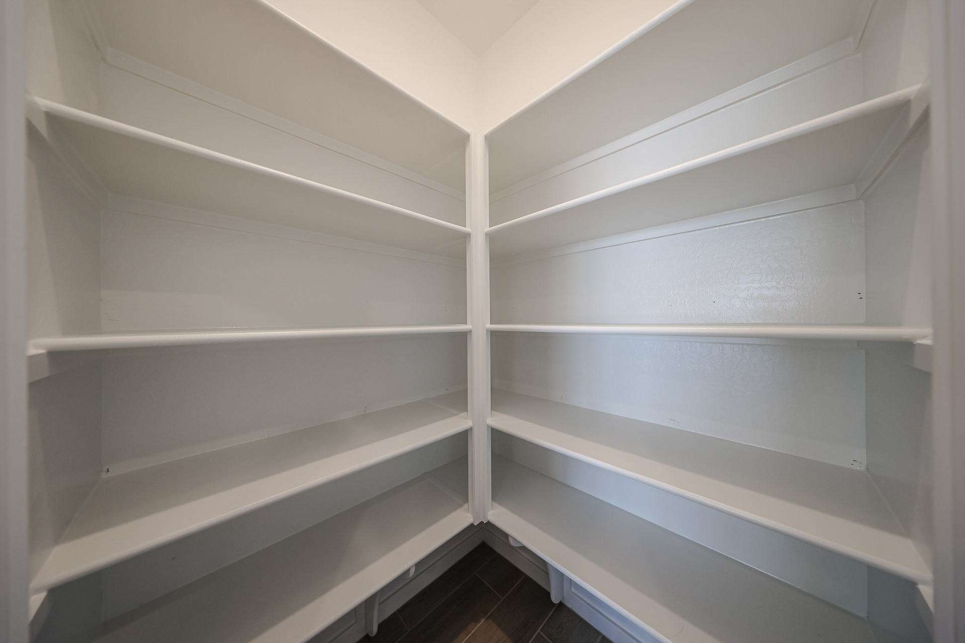 A white shelf with white shelves.