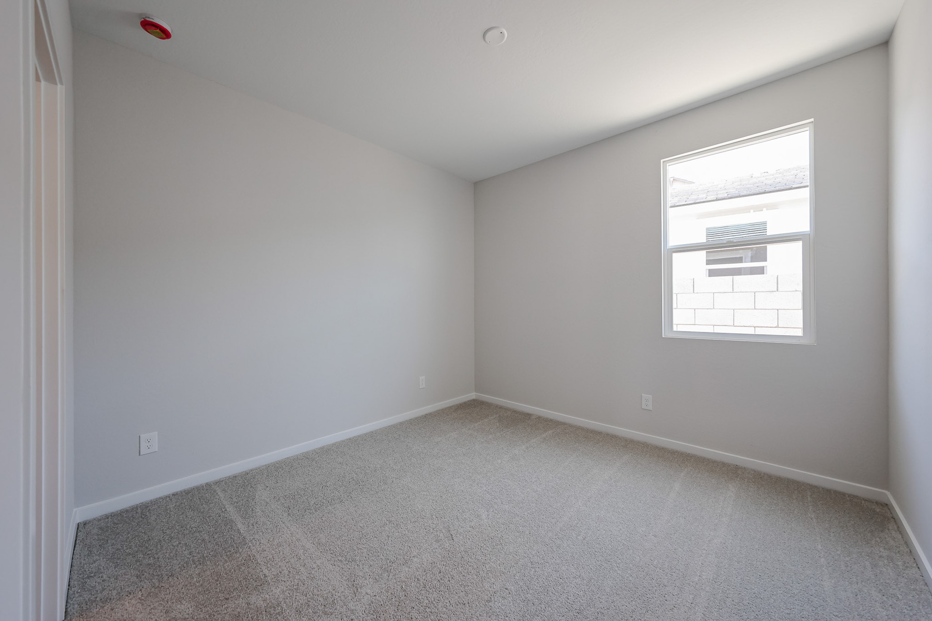 A room with a window.