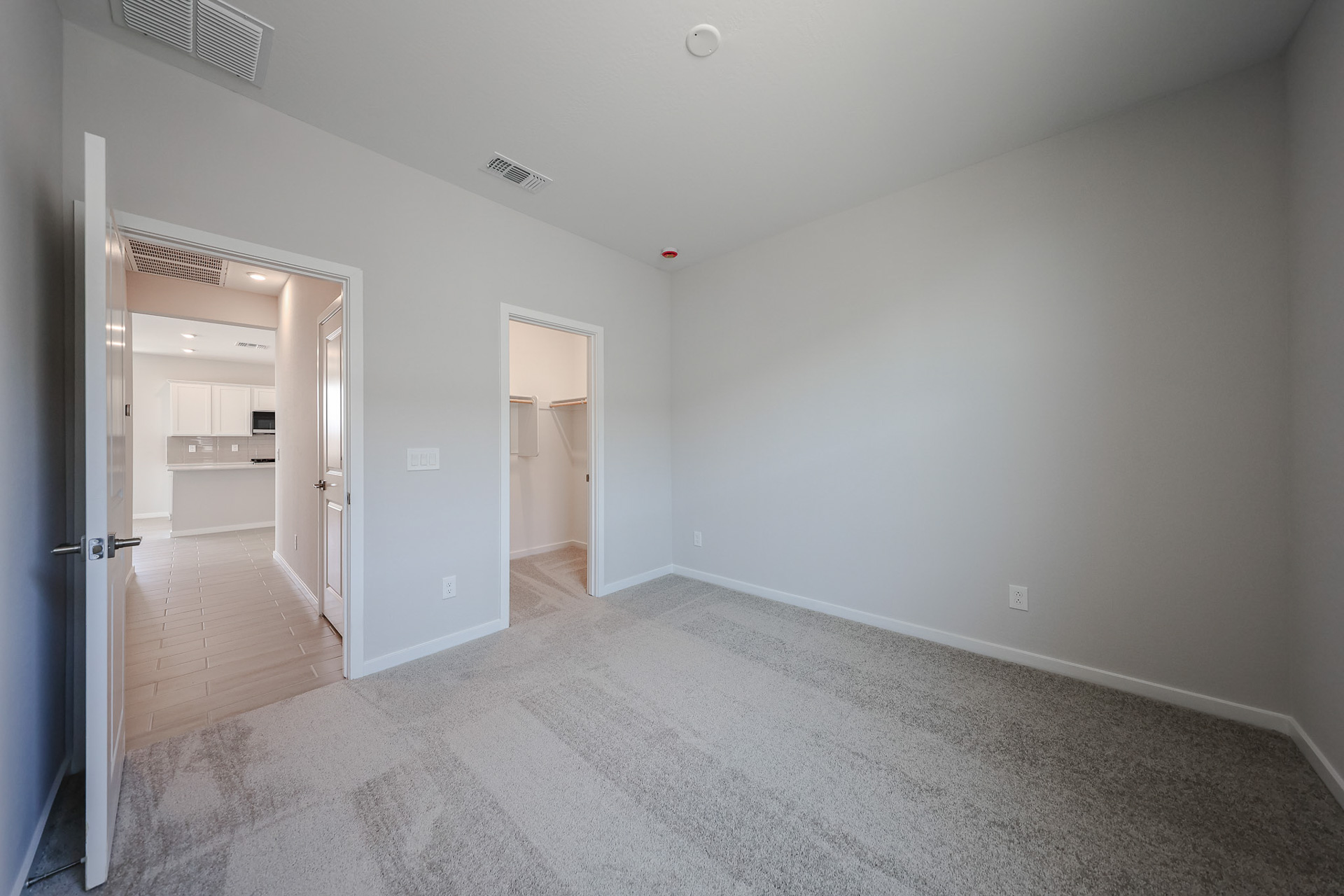 A room with white walls.