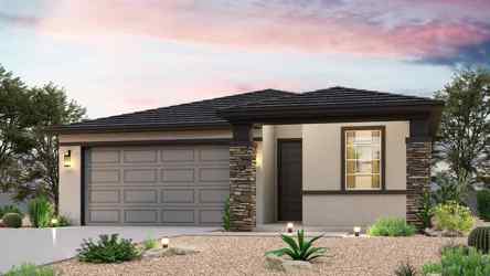 A house with a garage.