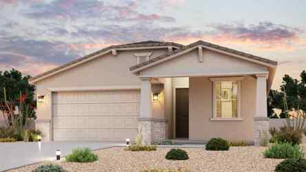 A house with a garage.