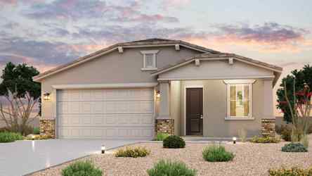 A house with a garage.