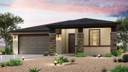 A house with a garage.