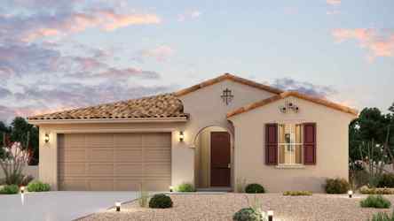 A house with a garage.