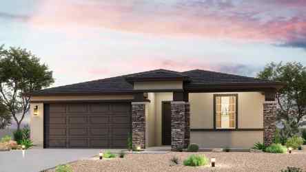 A house with a driveway.