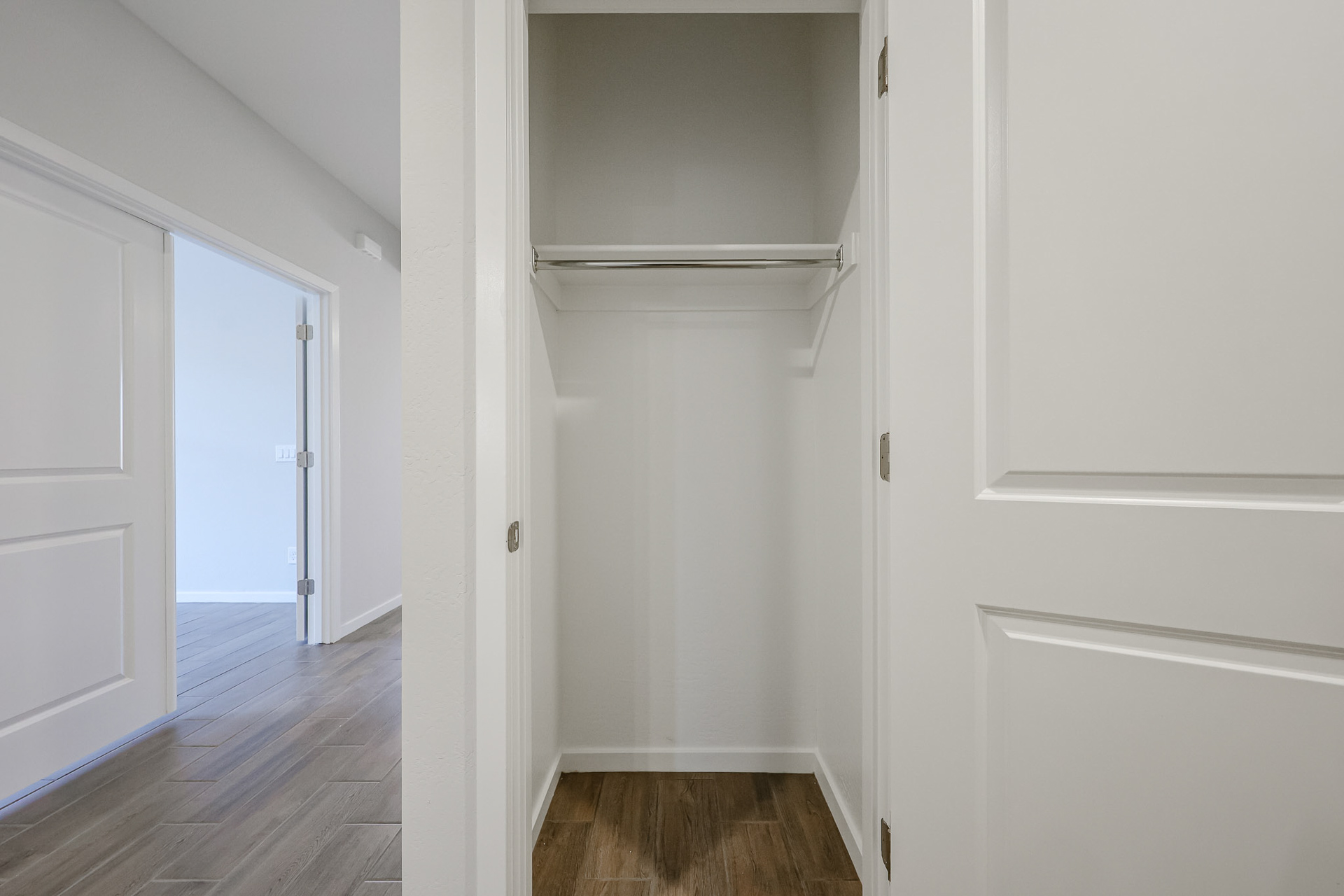 A room with white walls.