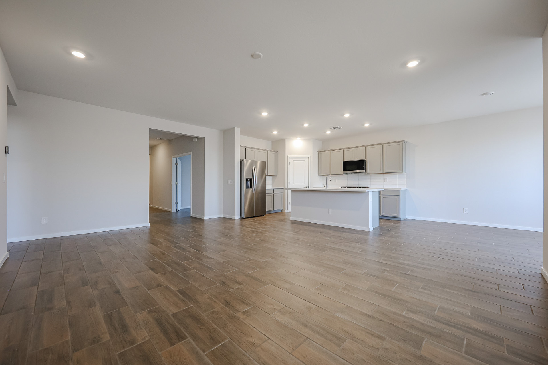 A large empty kitchen.