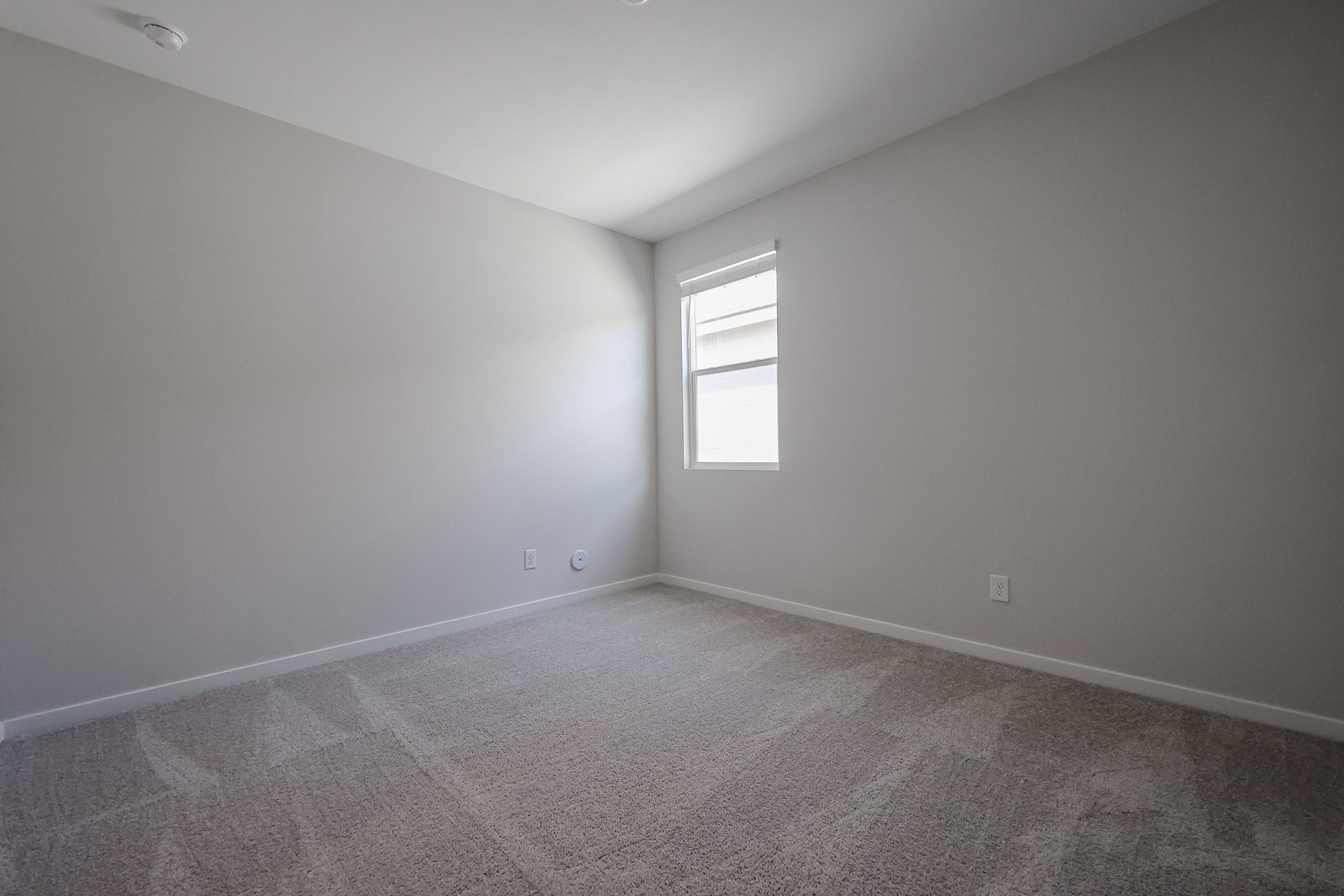 A room with a window.