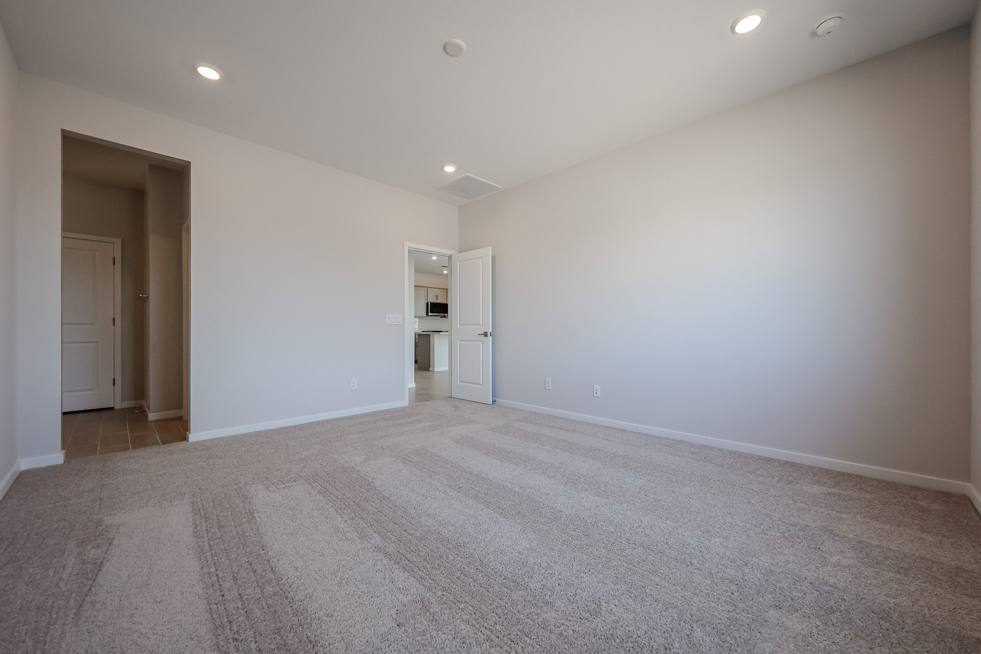 A room with white walls.
