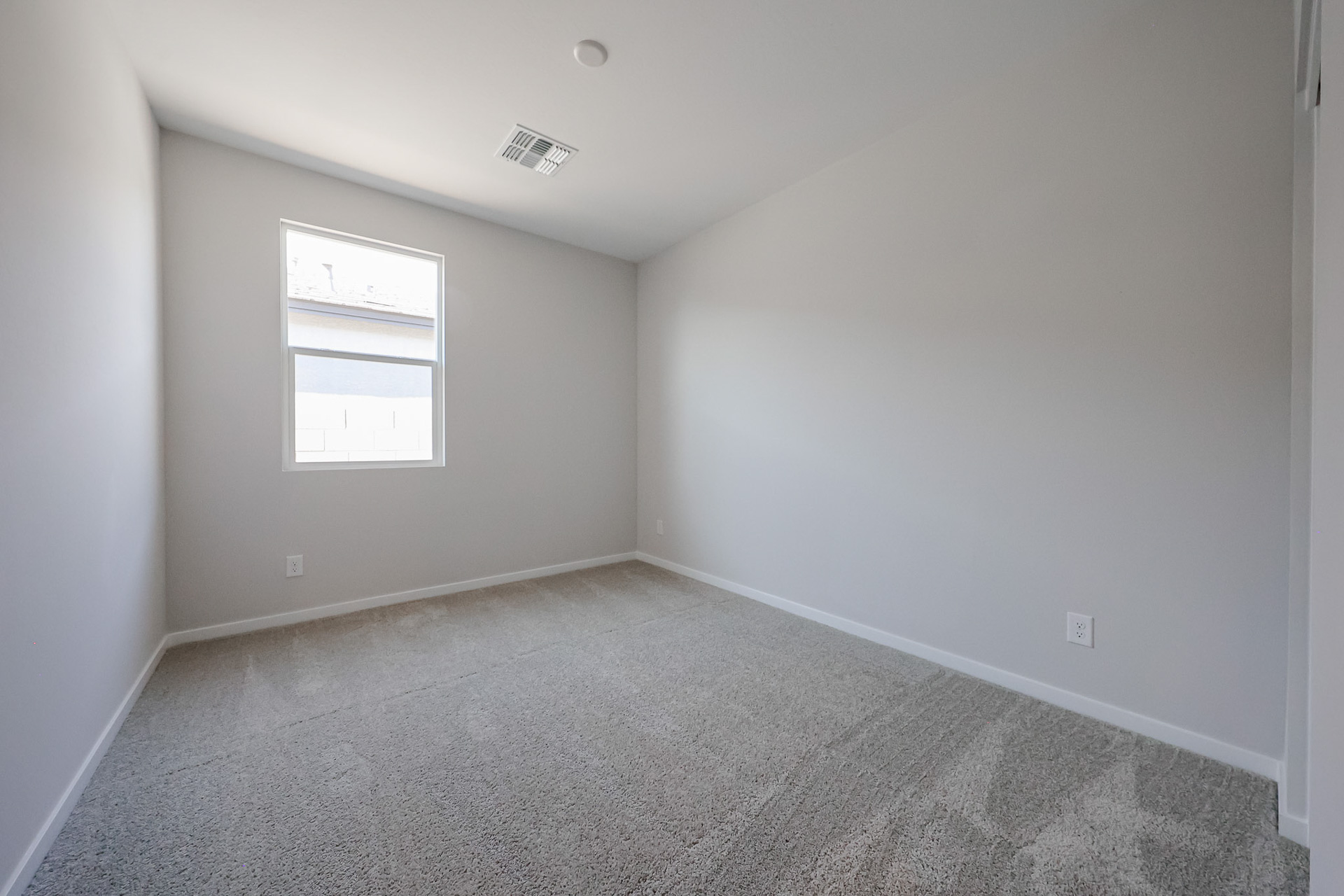 A room with a window.