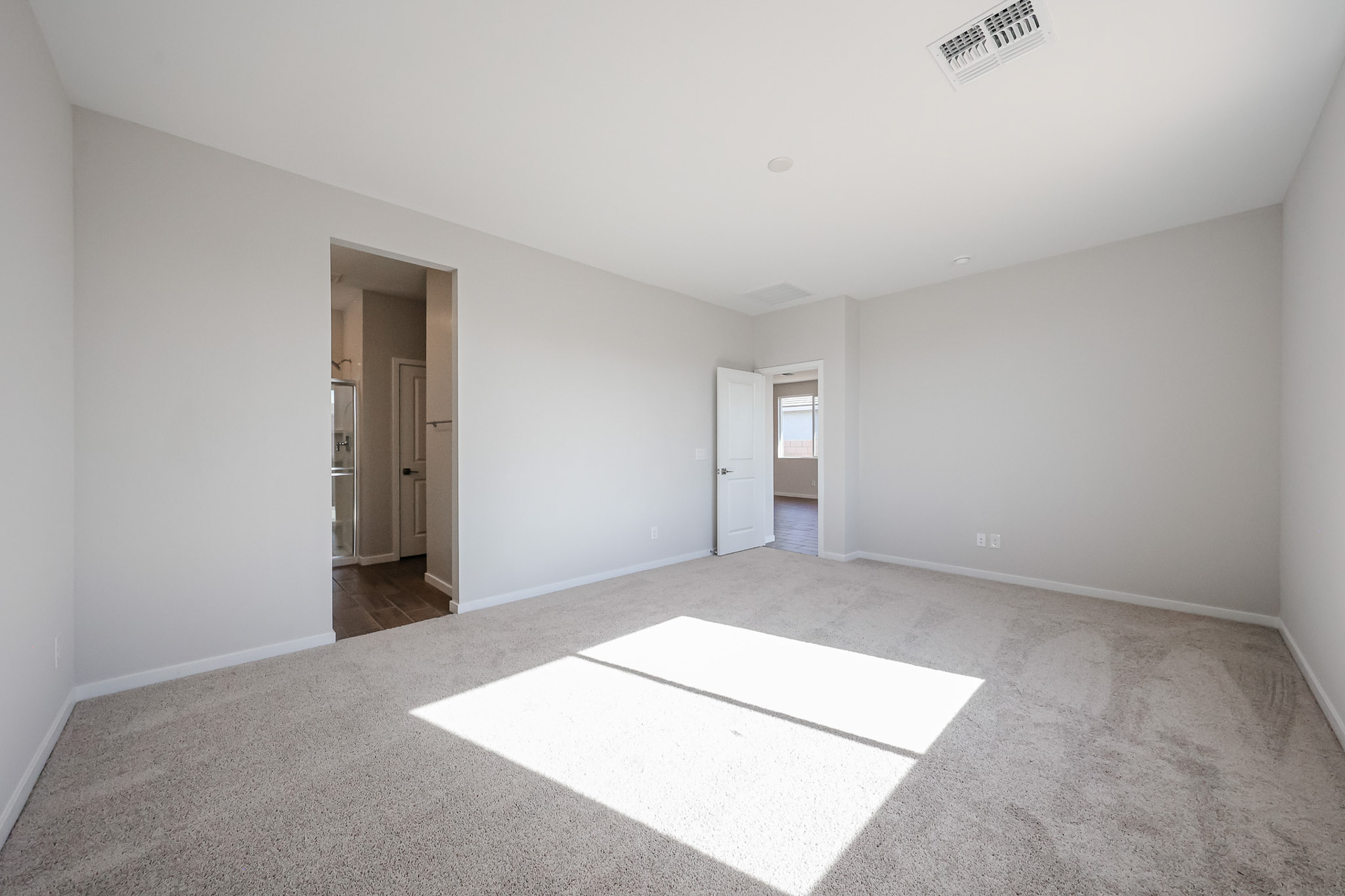 A room with white walls.