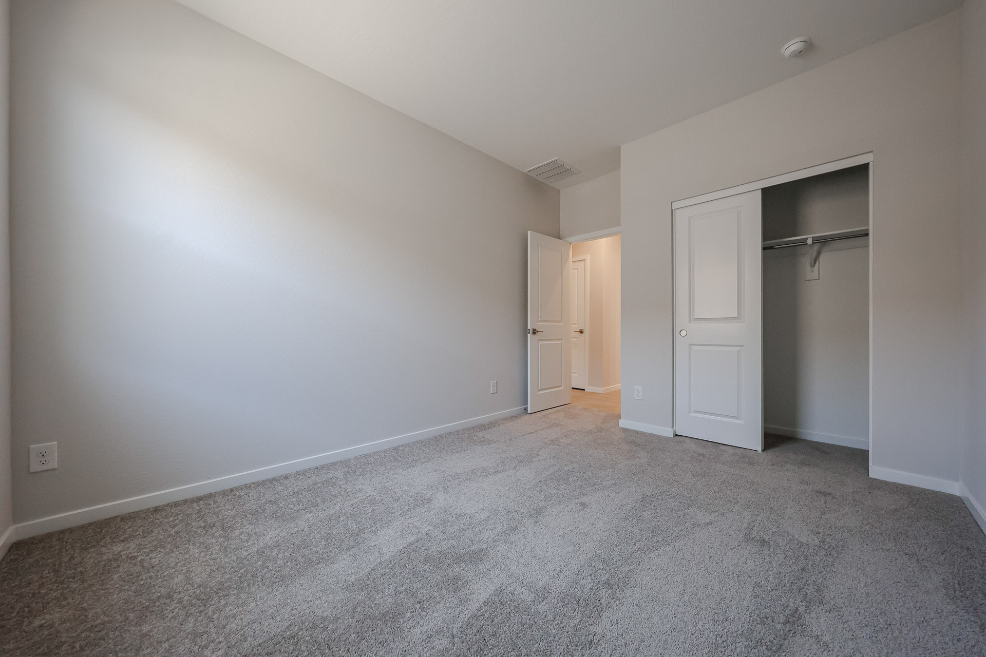 A room with white walls.