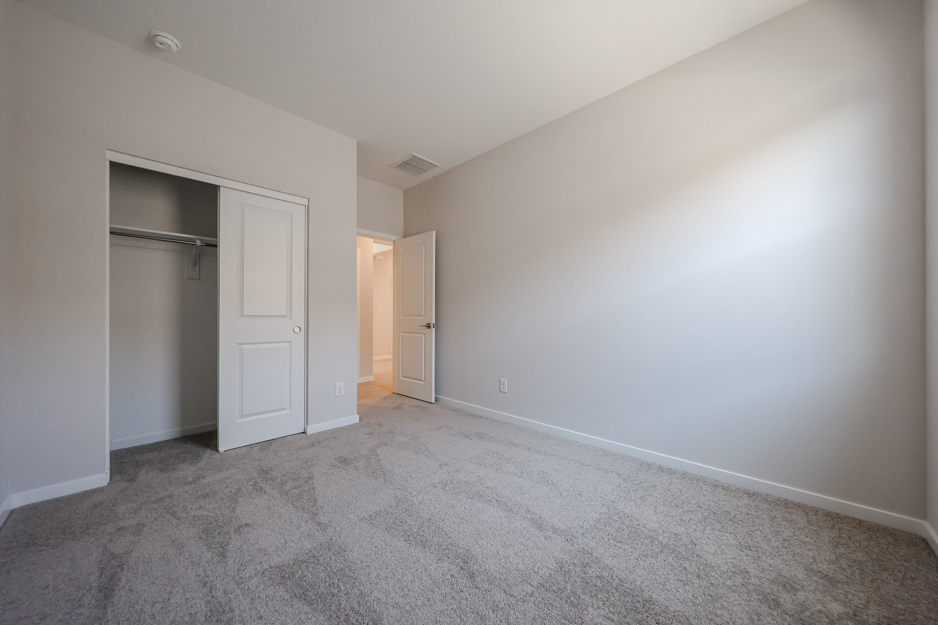 A room with white walls.