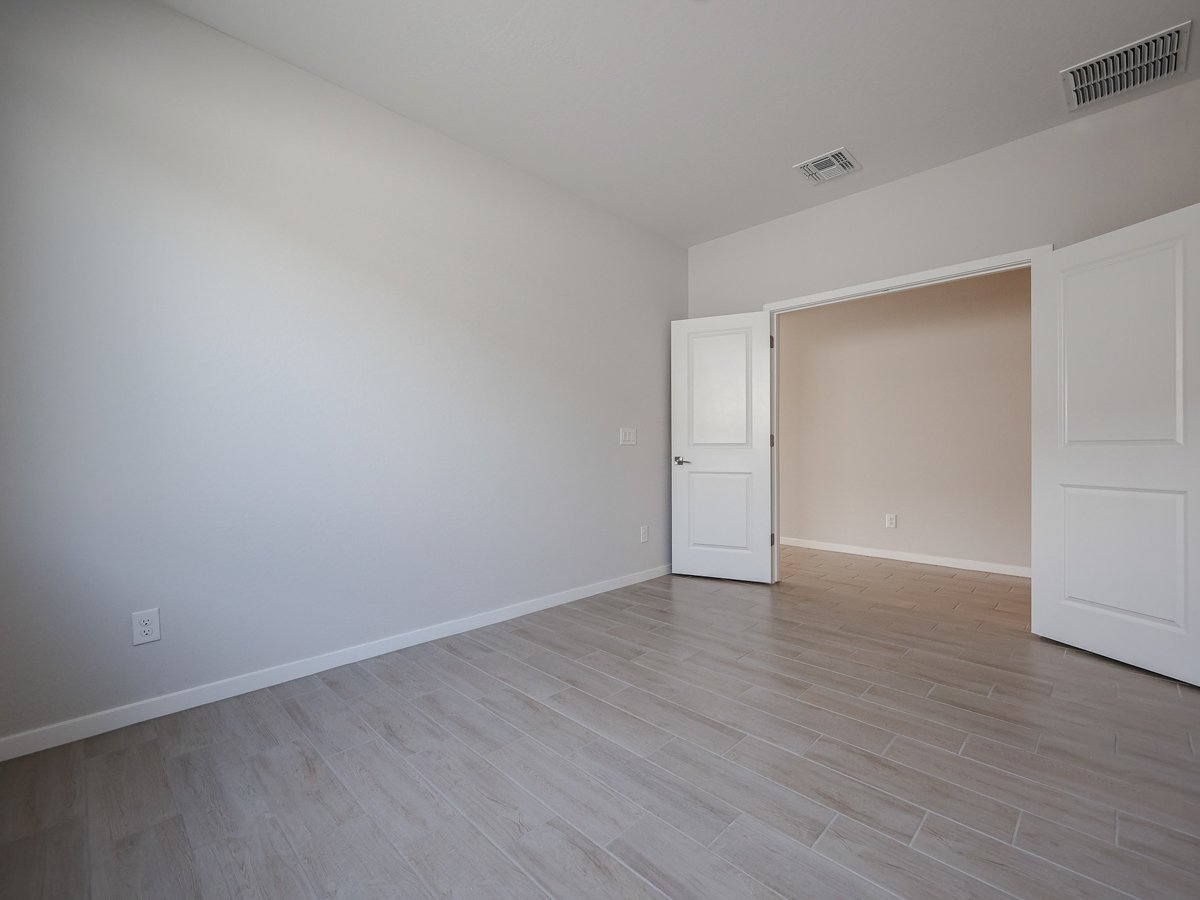 A room with white walls.