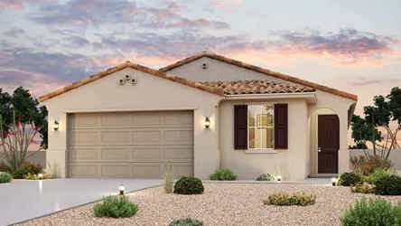 A house with a garage.