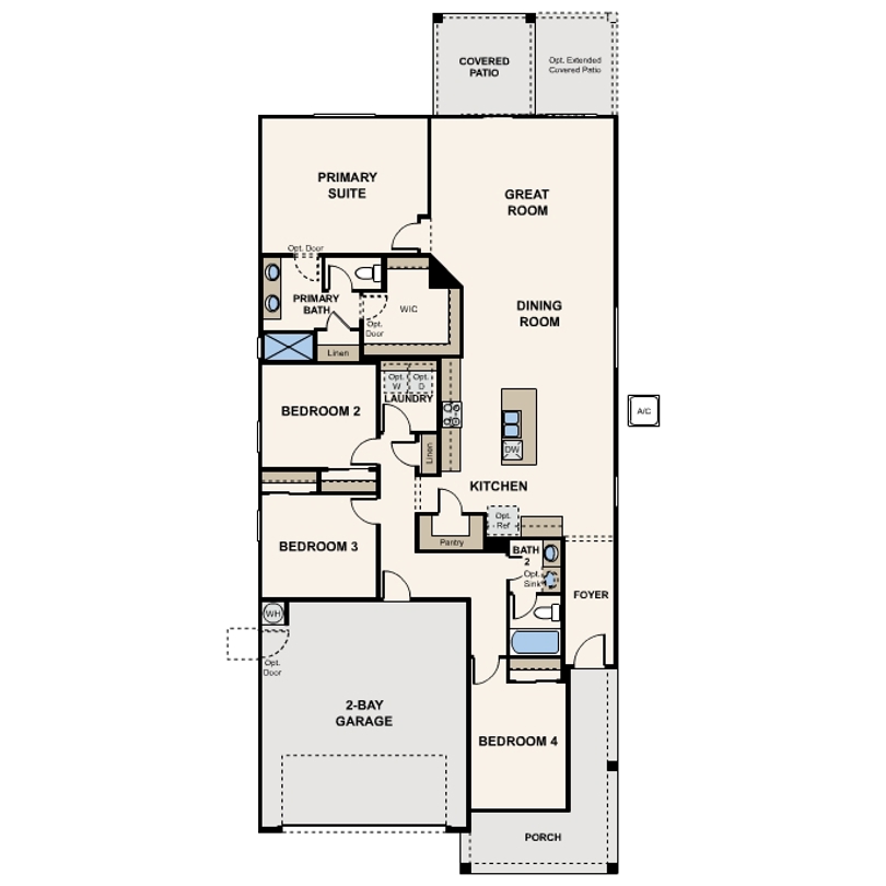Residence 3, The Trails at Tortosa, Century Communities, Maricopa, Arizona