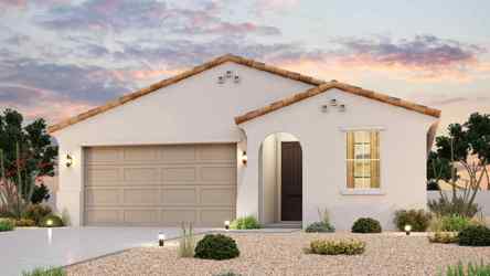 A house with a garage.