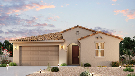 A house with a driveway.