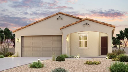 A house with a garage.